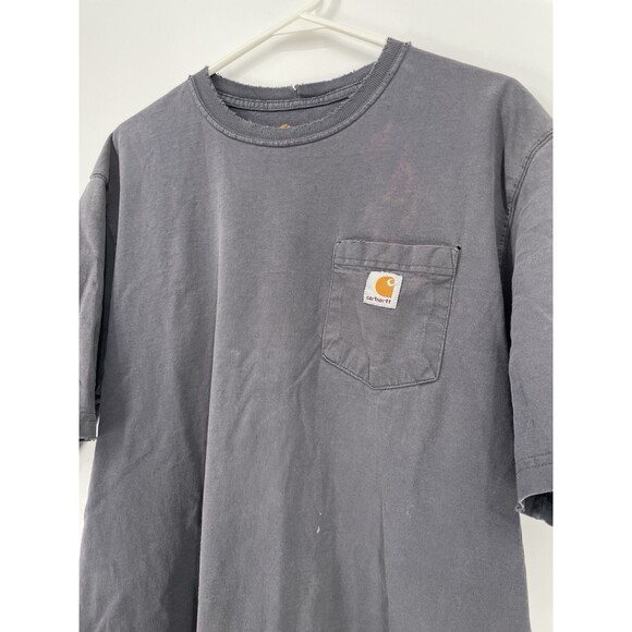 Carhartt Shirt Pocket Tee Logo Workwear Original Fit Skater Thrashed K87 Tall - Picture 1 of 13